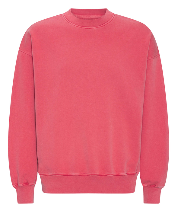 Colorful Standard Faded Red Oversized Crew Sweatshirt Rot