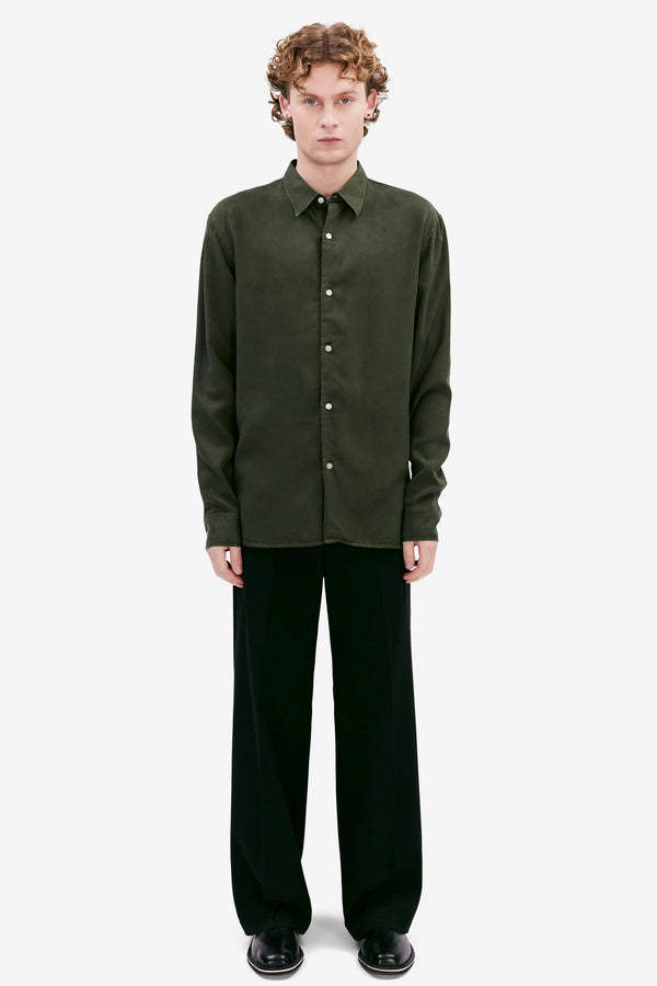 Elvine Ossian Shelter Green Shirt Hemd Herren dunkelgrün
