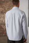 About Companions Ken Button Down-Hemd Light Flannel Herren stiped vintage blue