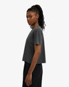 Colorful Standard Organic Boxy Crop T-Shirt Faded Black Damen T-Shirt schwarz