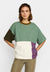 Selfhood Oversized T-Shirt Green Damen Colorblocking grün