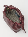 O MY BAG Kiki Mini Dark Cherry Soft Grain Ledertasche rot braun