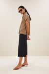 By-Bar Gold Barley Lurex Bluse Damen gold