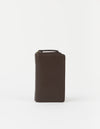 O MY BAG Jett Wallet Chocholate Soft Grain Leather Geldbörse braun