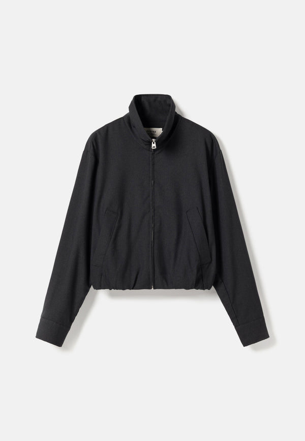 Elvine Enya Overshirt Black Melange Damen Jacke Blouson schwarz
