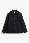 Elvine Ciaran Wolltwill Jacket Navy Melange Herren Wolljacke blau