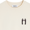 Bask in the Sun Look Tee Ivory Herren T-Shirt Relaxed Fit creme
