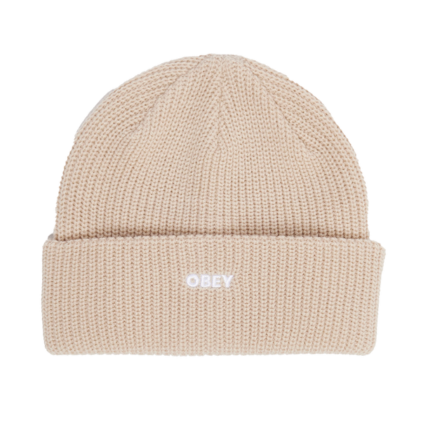 Obey Future Beanie Embroidered Logo Mütze unisex creme