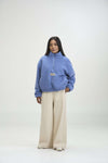Arniko Moha Half Zip Fleecejacke Ice Blue Unisex Recycelt blau