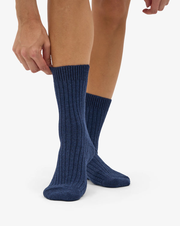 Colorful Standard Merino Wool Blend Socke - Marine Blue