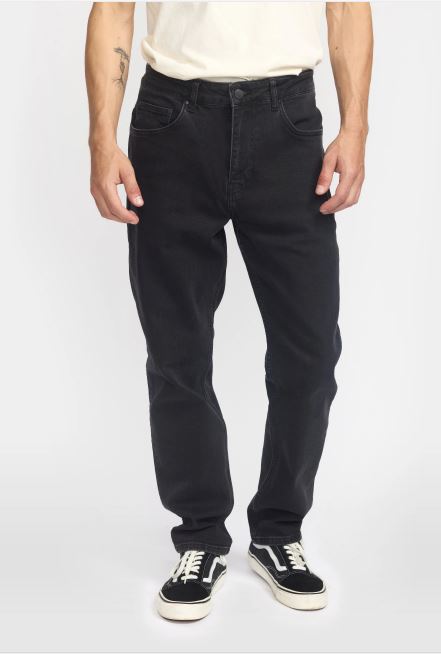 Revolution Loose Fit Jeans Herren 5 Pocket schwarz
