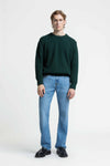 Kings of Indigo Mid Worn Stretch Iskander Jeans Herren blau