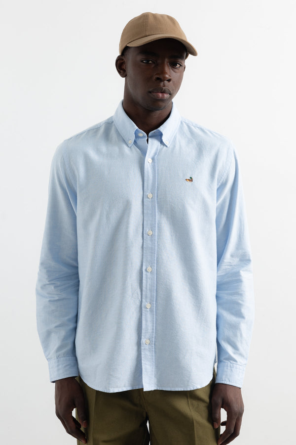 Edmmond Studios Light Blue Oxford Shirt Hemd Herren hellblau