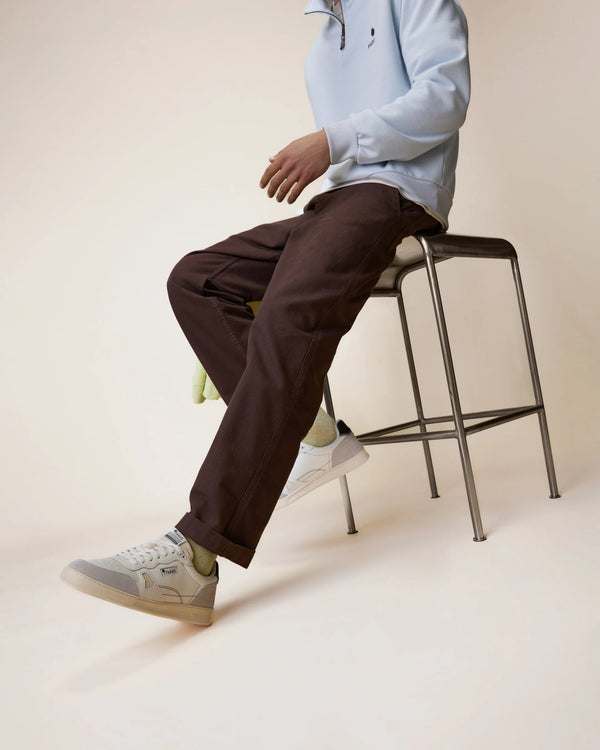 Faguo Hagenau Brown Workwear Hose Herren Baumwolle braun
