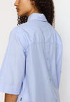 Selfhood Shirt Shortsleeve Kurzarm Hemd Damen hellblau