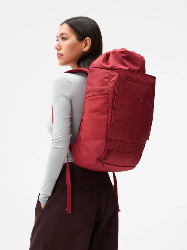 pinqponq Blok Medium Siena Red Backpack Rucksack dunkelrot