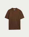 Homecore Robert T-Shirt Cocoa Herren Baumwolle braun