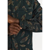 Revolution Jacquard Feather Pattern Hemd Herren dunkelgrün