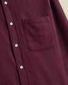 Portuguese Flannel Teca Shirt Bordeaux Herren Hemd rot
