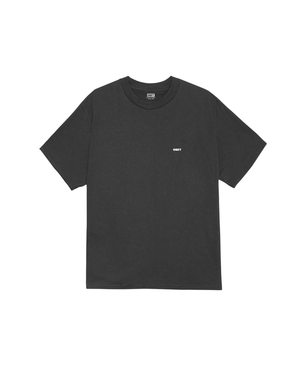 Obey World In Flames Vintage Black T-Shirt Herren schwarz
