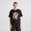 Dedicated Vadstena Les Fleurs Black Print T-Shirt Damen schwarz