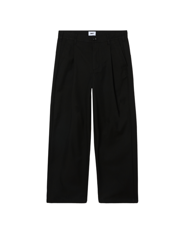 Obey Dean Pleated Pants Black Herren Bundfaltenhose schwarz