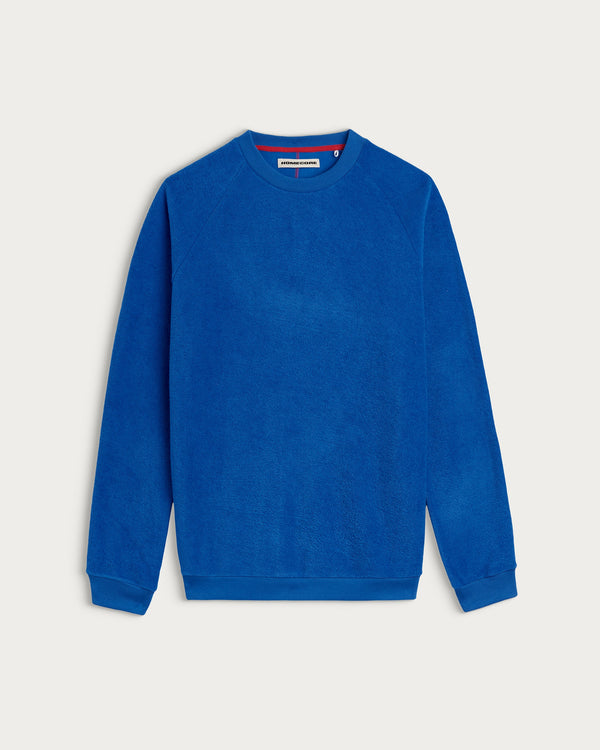 Homecore Aquae Cobalt Blue Frottee Sweatshirt Herren Blau