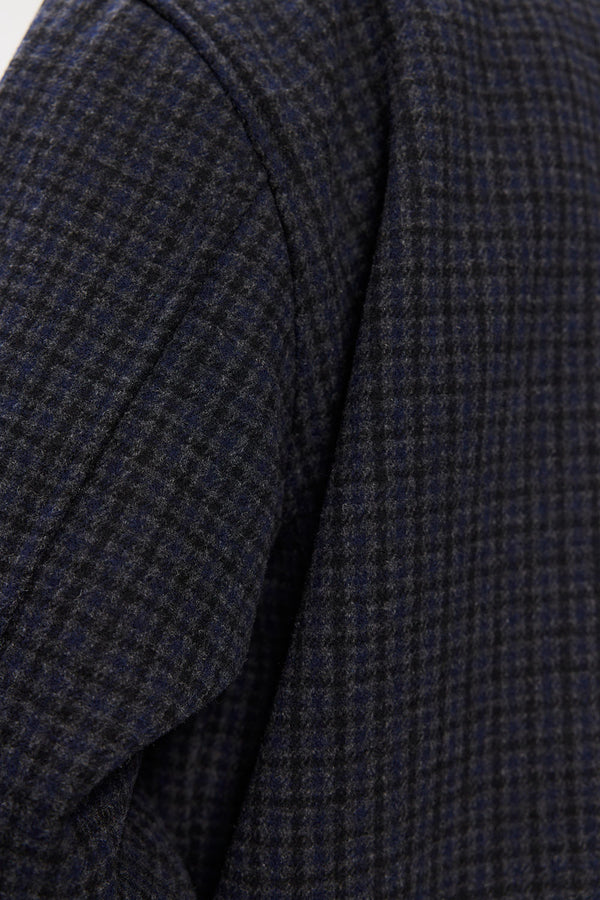 Elvine Narian Woll Jacken Grey Check Herren Wolljacke grau