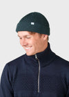 Klitmøller Collective Fine Short Beanie Moss Green aus Wolle