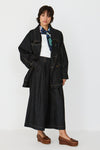 SKFK Saioa Trouser GOTS Damen Palazzo Jeans schwarz