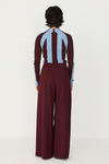 SKFK Nia Trouser Damen Palazzo Tencel Hose braun