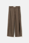 Elvine Admira Pants Brown Melange Damen Bundfaltenhose braun