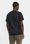 Revolution Croquet Black Melange Application T-Shirt Herren schwarz