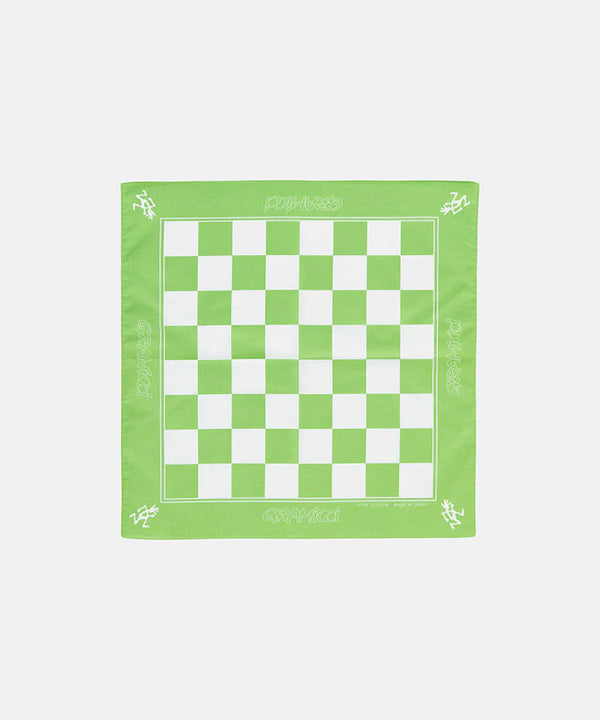 Gramicci Lime Chekers Bandana Tuch grün