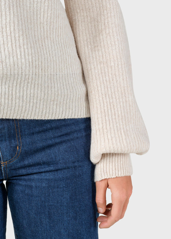 Klitmøller Pastel sand Strickpullover Gerda Damen creme