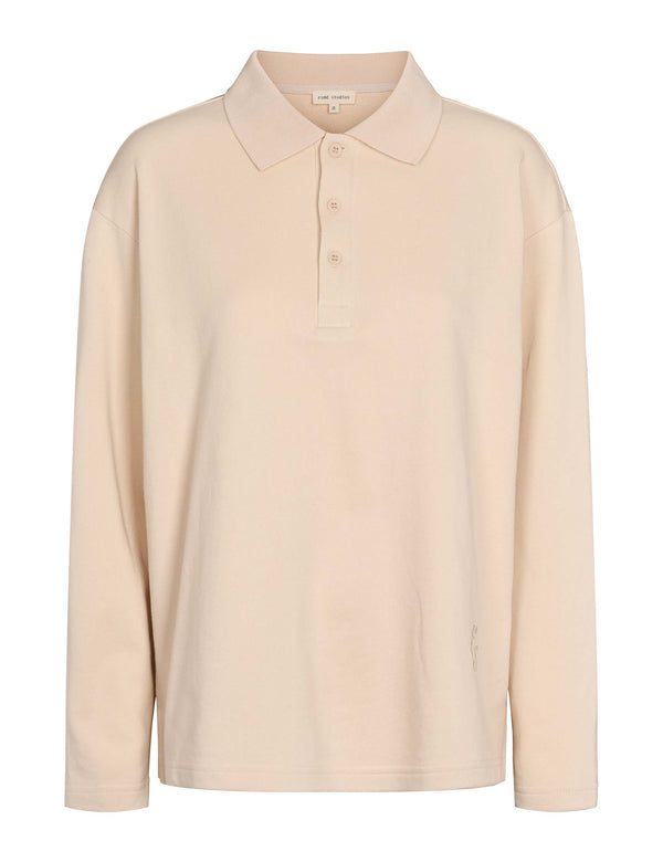 Esmé Lyla LS Polo GOTS Sheer Bliss Damen creme