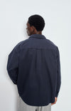 American Vintage Chemise Ample Overshirt Hemd Herren dunkelblau