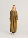 Bobo Choses Poplin Elastic Waist Dress Khaki Damen Maxi Kleis khaki