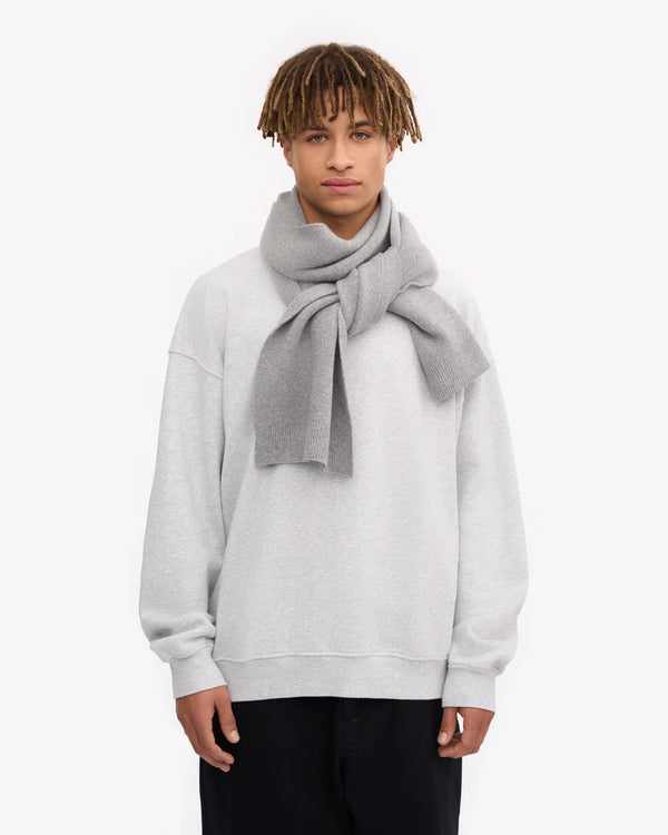 Colorful Standard Merino Wool Schal Heather Grey Damen hellgrau
