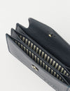 O MY BAG Harmonica Wallet Universe Blue Soft Grain Leather Portemonnaie Geldbörse blau