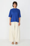 SKFK Zuntz-11-GOTs Shirt Blue Damen Loose Fit T-Shirt blau