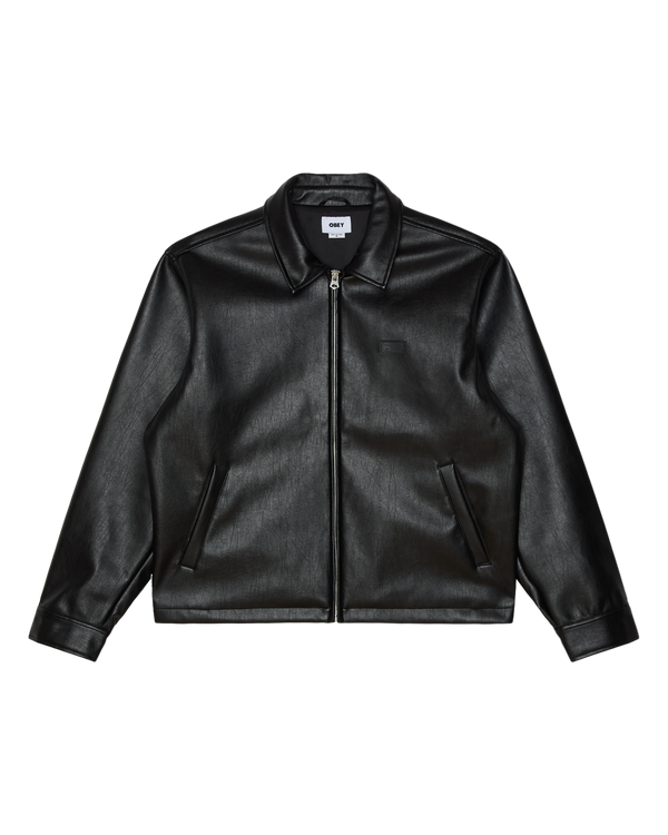 Obey Workman PU Jacket Herren Utility Jacke schwarz