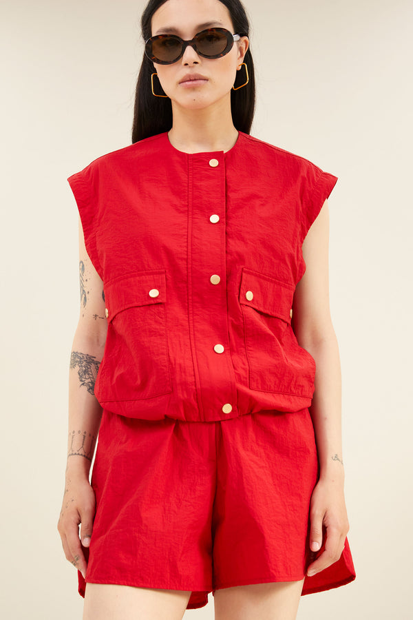 By-Bar Maggie Zip Jacket Jacke rot