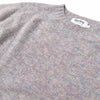 Harley of Scotland Brushed Wool Pullover Herren Hellgrau bunt meliert