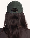 OLOW Cruising Six Panel Cap Lärchengrün – Rückansicht am Model