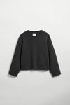 Elvine Alba Cropped Sweatshirt Damen Pullover schwarz