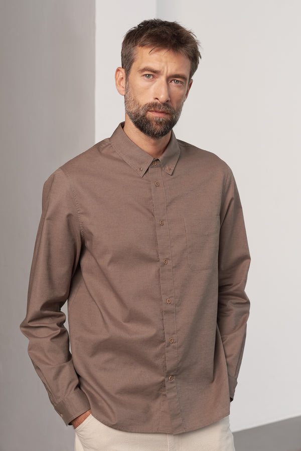 About Companions Ken Shirt Clay Hemd Herren braun