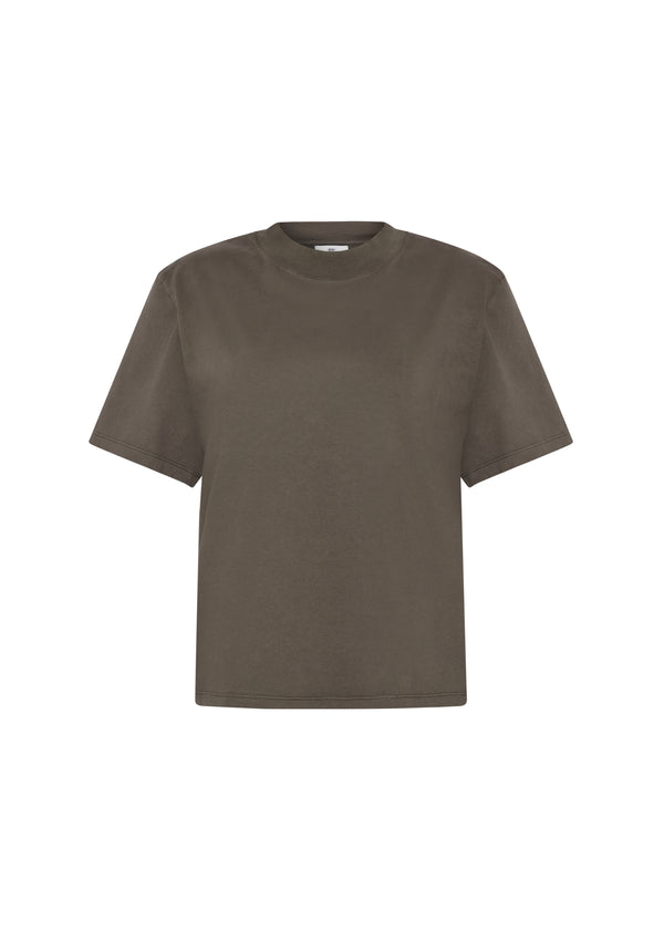 Klitmøller Uma Mock Tee Damen T-Shirt taupe