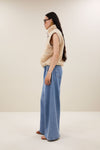 By-Bar Steve Sleeveless Jacket Teddy Weste Damen weiss