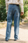 Dawn Vega Relaxed Denim Jeans Vintage Blue Hose Herren
